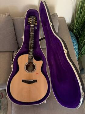 Ga1-120a Kepma Elite Grand Auditorium Acoustic/electric Guitar With Built In Amp