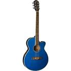 Og8cetbl-a-u Kog8cetblau Shallow Folk Style Acoustic Electric Trans Blue 801128999401
