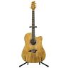 K2splt Kona Spalted Maple Thin Body Acoustic Electric Guitar Natural Gloss