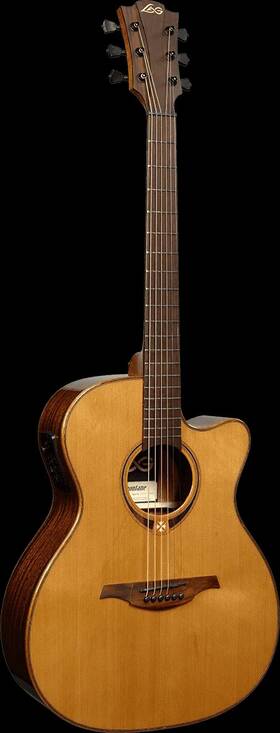 T118ace Lag Guitars Tramontane 118 Auditorium Cutaway Acoustic-electric Natrual