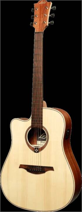 Tl70dce-nat Lag Guitars Tramontane 70 Dreadnought Left-handed Cutaway Acoustic-electric N Tl70dce-nat Lag Guitars Tramontane 70 Dreadnought Left-handed Cutaway Acoustic-electric N