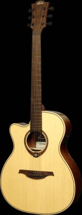 Tl88ace Lag Guitars Tramontane 88 Auditorium Left-handed Cutaway Acoustic-electric Na