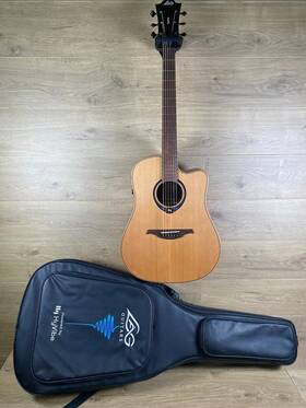 Thv10dce-u Lag Dreadnought Cutaway Smart Guitar