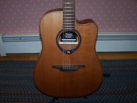Thv20dce Lag Tramontane Hyvibe 20 Dreadnought Acoustic Electric Guitar