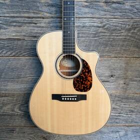 Larrivee Vm-44-mh-0 Omv-44 Acoustic-electric Guitar - Mahogany With Anthem Pickup