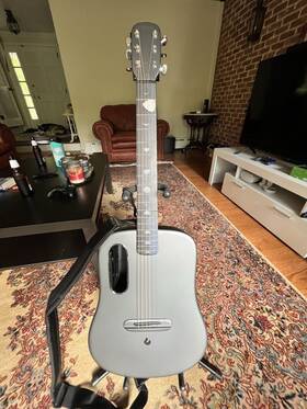 L9220010 Lava Me 4 Acoustic Electric Guitars Carbon Fiber Space Bag 38inch Grey