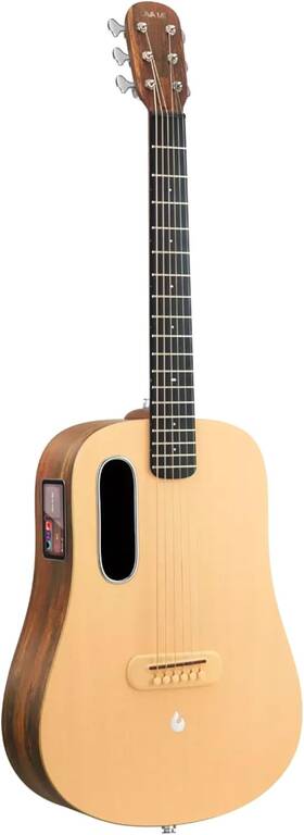 Lvs36n Lava Music Me4 Spruce 36 Inch Electro-acoustic Guitar With Lite Bag - Full Size Brown