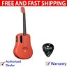Lava-me3-38 Hogor Lava Me Carbon Fiber Lightweight Guitar Red With Pick