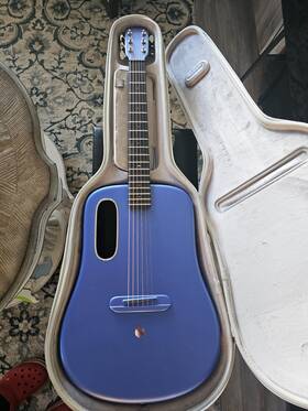 Lava Music 197881091781 Me 3 38 Inch Acoustic-electric Guitar With Space Bag Blue Rf