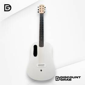 Lava Music 973024270909 Me Play 36 Inch Acoustic-electric Guitar Light Peach/frost White