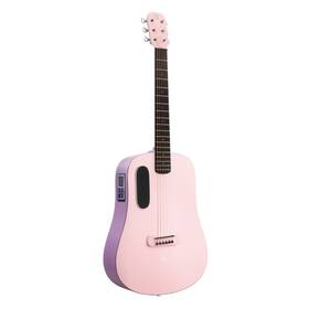 Bl-l3-cp Lava Music Blue Touch Acoustic-electric Guitar Coral Lavender With Gig Bag