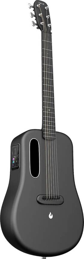 L9120001-1b Lava Music Me 3 36 Inch Smart Guitar In Space Gray With Ideal Bag