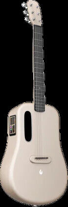 L9130003-1b Lava Music Me 3 38 Inch Smart Guitar In Gold With Space Bag