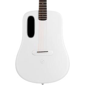 L9220007 Lava Music Me 4 Carbon Fiber 38 Inch Acoustic-electric Guitar With Airflow Bag White