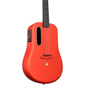 Me338sp-red Lava Music Me 3 38 Inch Acoustic-electric Guitar With Space Bag Red