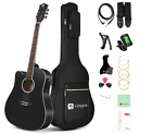 Vds-13 Left Handed Acoustic-electric Guitar Hand 41 Inch Full Size Dreadnought
