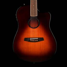 54lrb000 Lr Baggs Used Aeg-1 Sunburst Acoustic Electric Guitar With Softshell Case
