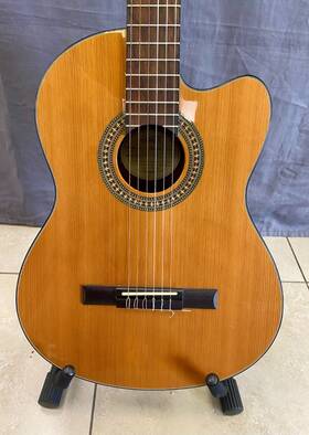 Lucero Lc-200sce Classical Acoustic-electric Guitar Cutaway Fishman