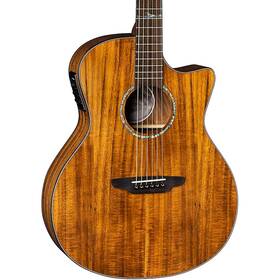 Luna 197881312893 High Tide Exotic Wood Cutaway Grand Concert A/e Guitar Koa Rf