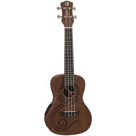 Luna 684191199097 Maluhia Peace Concert Acoustic/electric Ukulele With Preamp And Gig Bag