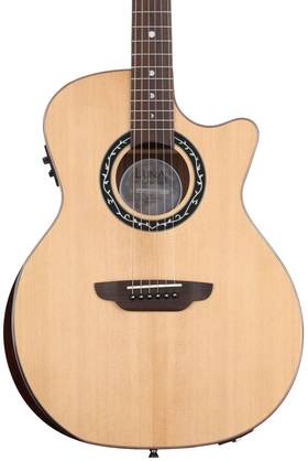 Luna 810102936752 Vineyard Bevel Grand Auditorium Acoustic-electric Guitar - Natural