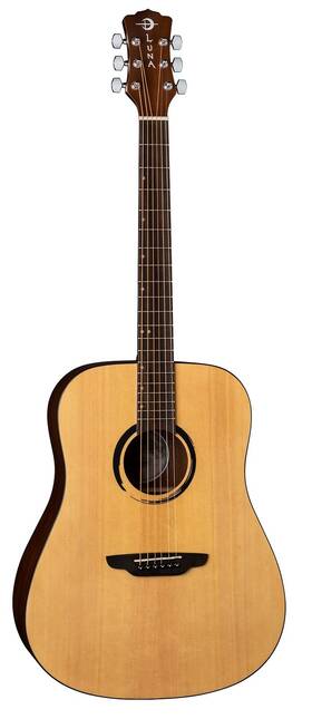 Luna 814064021297 Wabi D Sabi Dreadnought Solid-top Acoustic Guitar