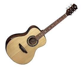 Luna Guitars 810102934475 Vineyard Spruce Walnut Bevel Grand Auditorium A/e Guitar