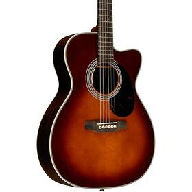 10cmefglc23-053414 Martin Cs 28 Style European Spruce-rosewood Omc A/e Guitar Ambertone Burst