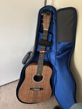 11dx1elkoa Martin D-x1e Koa Hpl With Top Left-handed Acoustic-electric Guitar Case