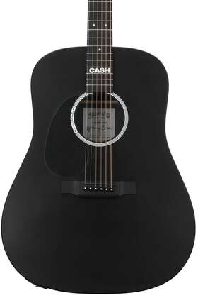 11dxjohnnycashl Martin Dx Johnny Cash Left-handed - Jett Black