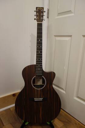 11spgpcx1emac Martin Special Gpc X1e X Series Hpl Macassar Ebony Acoustic-electric Guitar