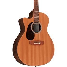 11spomcx2ezirl Martin Omc-x2el Zircote Special Left-handed Ga A/e Guitar Solid Sapele Top