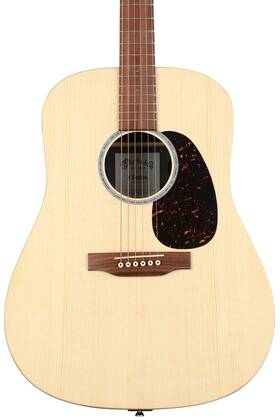 D-x2e Martin 729789666824 Dreadnought Acoustic-electric Guitar - Figured Mahogany Pattern