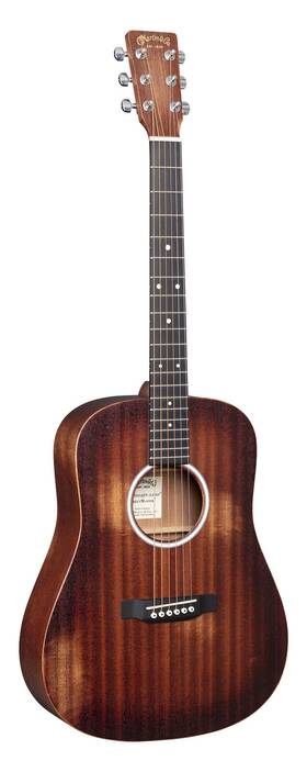 11djr10elstreetmaster Martin Guitars Djr-10el Streetmaster Natural Sapele A/e Left Hand Guitar With Gig Bag