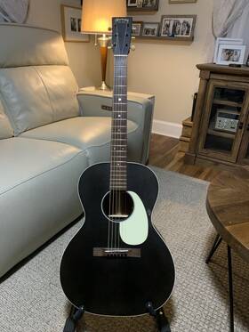 Ool-17e Martin Black Smoke Acoustic Electric Guitar