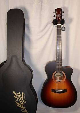 Srs808c-tsb Maton Solid Road Series Cutaway Tobacco Sunburst Satin Finish With C