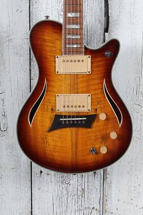 Michael Kelly 809164021728 Hybrid Special Acoustic Electric Guitar Spalted Flame Maple Top