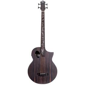 Mkd4fsjesfs Michael Kelly Dragonfly 4 Port Java Ebony Fretless Acoustic Electric Bass