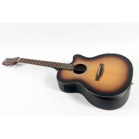 Mitchell 197881261740 Terra Auditorium Solid Spruce Top A/e Guitar Edge Burst Ob