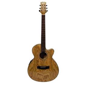 Mx430qabn Mitchell Mx430qab Exotic Series Rh Acoustic-electric Guitar - Quilted Ash Burl