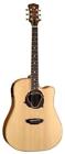N-a Luna Oracle Series Dolphin Cutaway Guitar Natural 819998032807