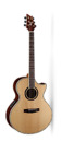 08809383836440 Ndxbarins Cort Ndx Series Acoustic Electric Baritone Guitar