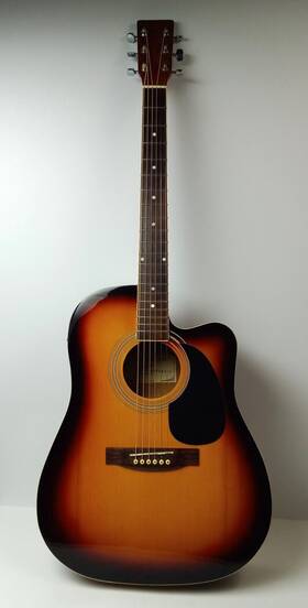 Ny-977ceosb New York Pro Dreadnought Acoustic Electric Guitar Sunburst Great Player