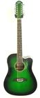 Od312cetgr Oscar Schmidt Green String Acoustic Electric Spruce Top 801128034867
