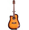 Od312cetslha Oscar Schmidt Left Handed Cutaway String Acoustic Electric 801128266497
