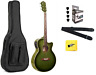 Og10ceftgr-a Oscar Schmidt Green Burst Acoustic Electric Guitar With 709081376201