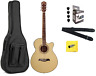 Og10cen-a Oscar Schmidt Natural Gloss Acoustic Electric Guitar With 709081376256