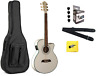 Og10cewh-a Oscar Schmidt White Gloss Acoustic Electric Guitar With 709081376218