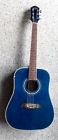 Og1tbl Oscar Schmidt By Washburn Model Blue Finish Acoustic Guitar