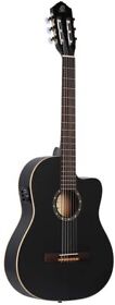 Rce125sn-sbk Ortega Family Series 6 String Acoustic-electric Guitar Right